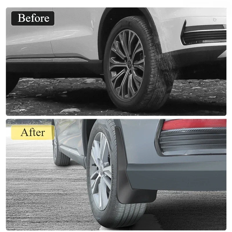 Для автомобильного брызговика BYD SONG PRO DMI 2020-2024 передняя и задняя подкладка колеса