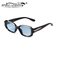 vintage 90s rectangle sunglasses women 2022 brand rivets decor rectangular frame shades eyewear men sun glasses uv400 protection