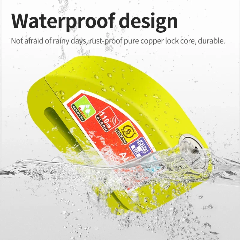 Сигнализация на мотоцикл и велосипед защитный навесной замок с диском из