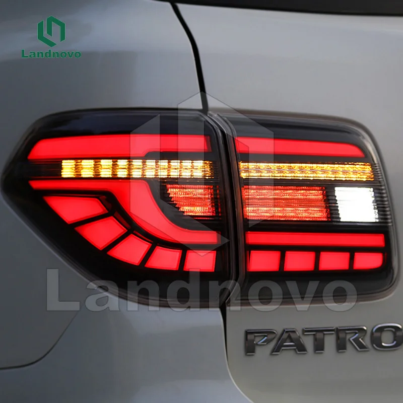 

Детали кузова автомобиля Landnovo, задний фонарь в сборе, светодиодная лампа для замены для Nissan патруль 2012-2018, задний фонарь автомобиля