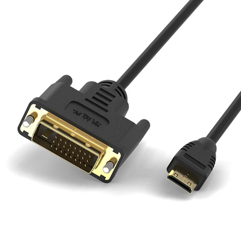 Фото Совместимость с Mini HDMI 0,3–1,8 м к DVI 24+1, общественное подключение, совместимый с Mini HDMI соединительным кабелем высокой четкости DVI №5