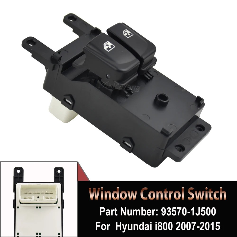 

NEW! Car Styling Electric Power Window Control Switch For Hyundai i20 i800 2007 2008-2015 Auto Parts 93570-1J000 93570-1J500