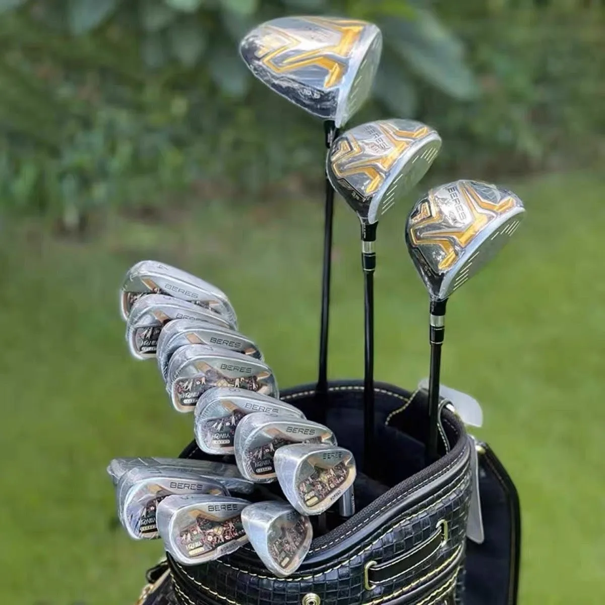 

14PCS 4 Star Honma S-08 Full Set Honma S-08 Golf Clubs Driver + Fairway Woods + Irons + Putter R/S/SR Graphite Shaft With Cover