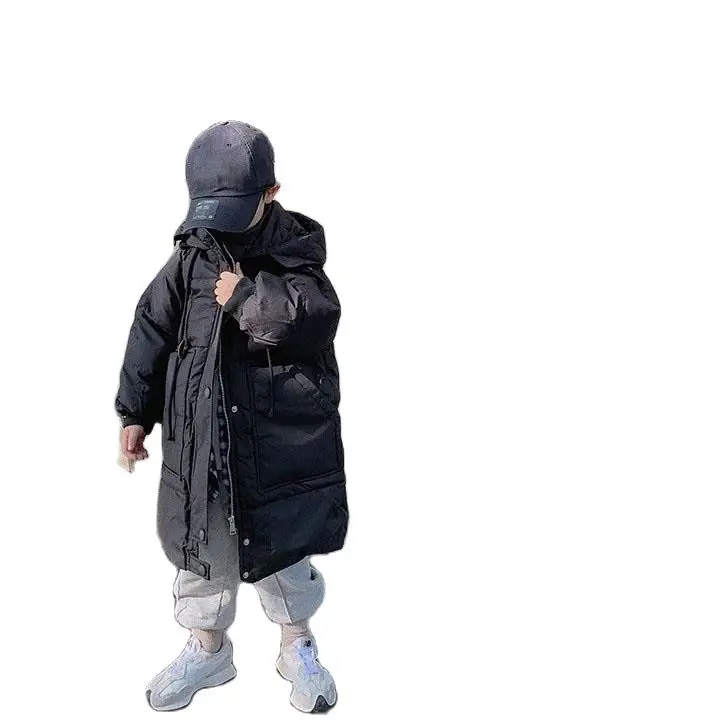 

2022 Children Winter White Duck Down Coat Kids Windproof WaterProff Long Jacket Boys Hoody Jacket Girls Outdoor Sport Snowcoat
