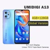 Global Version UMIDIGI A13 Smartphone 4GB RAM 128GB ROM 6.7" HD+ Android 11 5150mAh 20MP AI Camera Unisoc T610 OTG Moblie Phone 1
