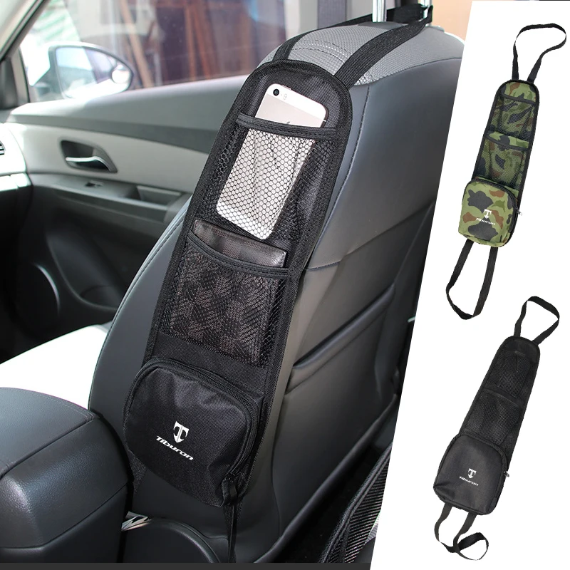 Car Seat Side Organiser Hanging Mesh Pocket Storage Bag Phone Holder For Hyundai Tiburon Tucson IX35 I30 I20 Kona Coupe Veloster