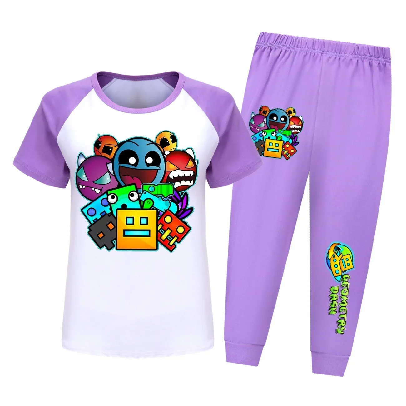 Новинка детские футболки и штаны с геометрическим рисунком пижамный комплект