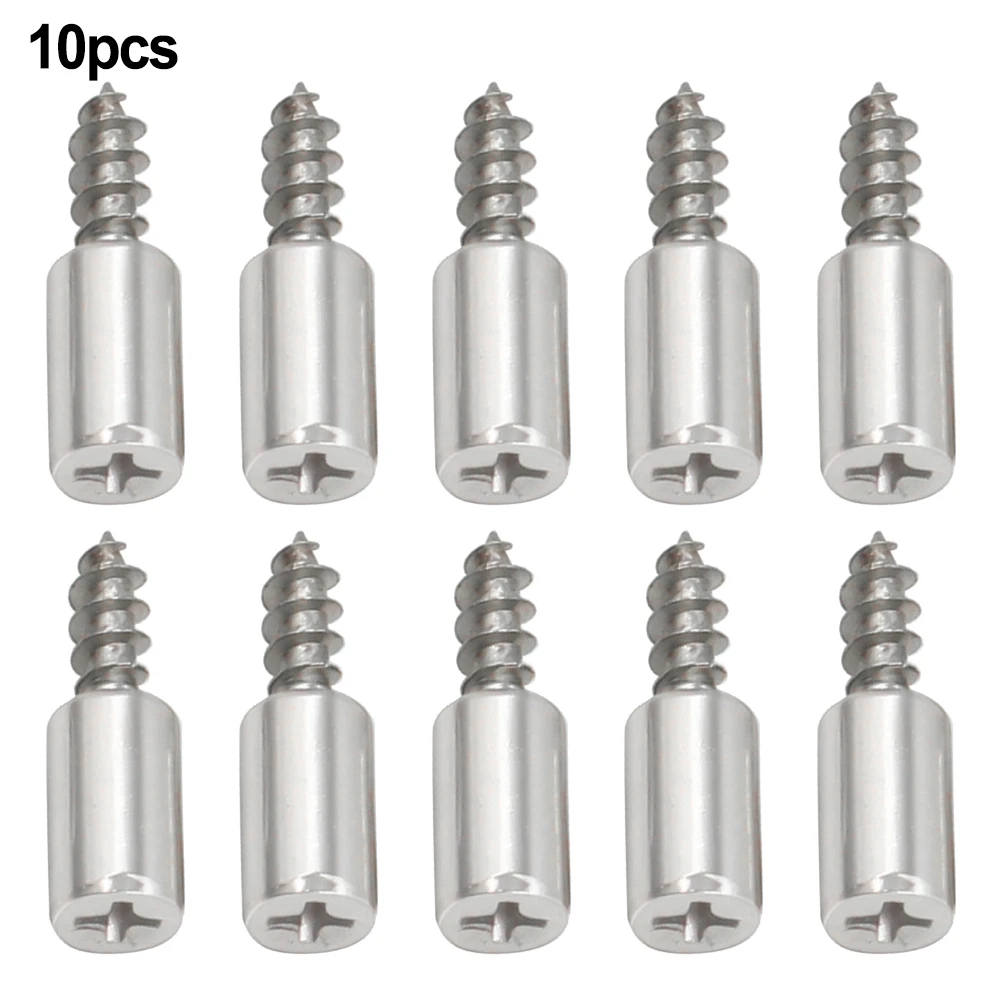 

Home Furnishing Decoration Studs Pegs Studs Pegs 10pc 29×7.5 Mm Laminate Support Glass Metal Material Self-tapping