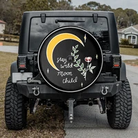 stay wild moon child christmas gift trendy tire cover camping truck tire cover personalized spare tire cover gift for car l