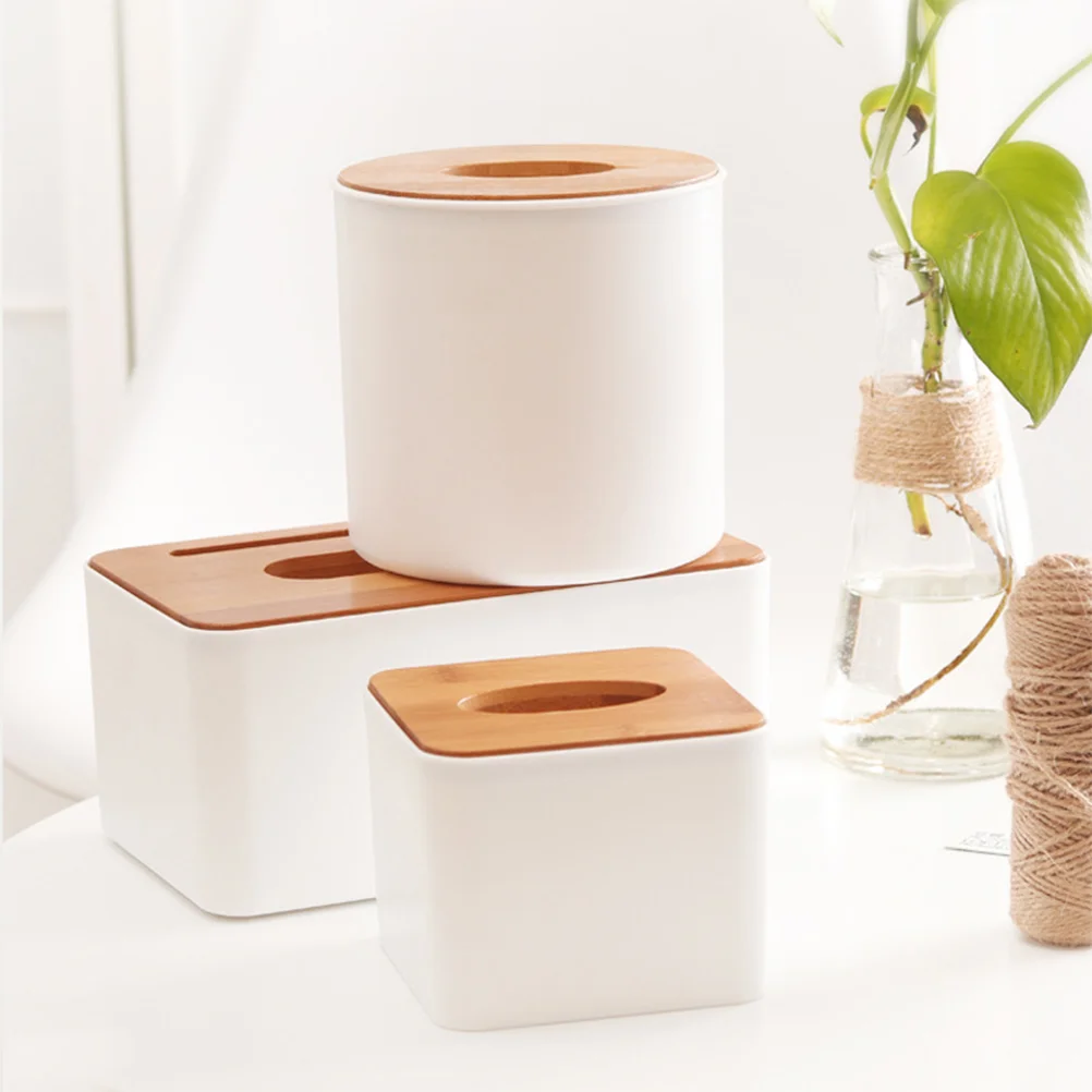 

Tissue Box Paper Holder Storage Decorative Refillable Modern Dispenser Kitchen Facial Cylindrical Casetowel Container Napkin