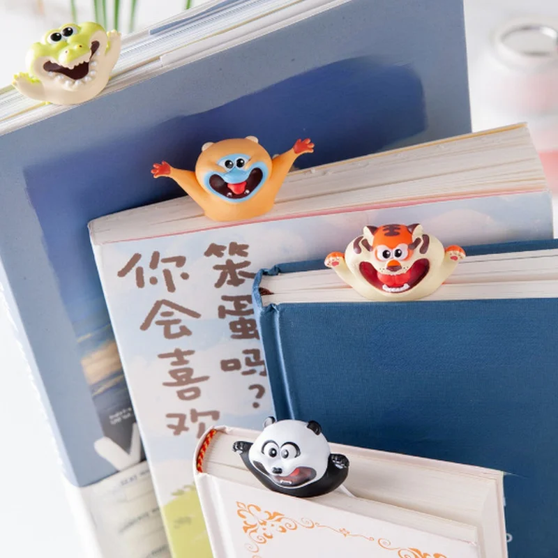 

Creative 3D Stereo Bookmark Animal Kawaii Panda Tiger Crocodile Monkey Bookmark Page Children’s Gifts School Stationery