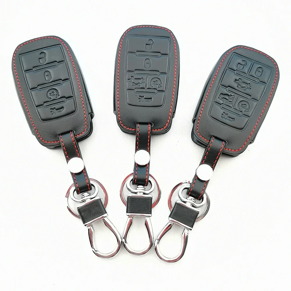 Кожаный чехол для автомобильного ключа Dodge Ram 1500 Trx 2021 2020 Chrysler Cabbage Jeep Grand Cherokee