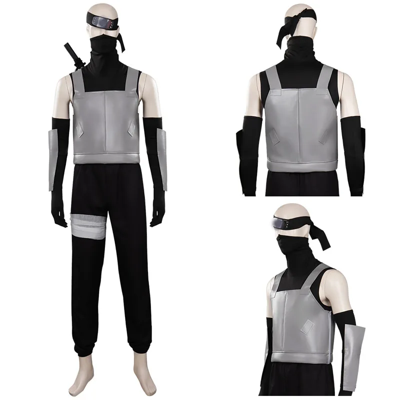 

Hatake Kakashi Cosplay Costume Outfits Halloween Carnival Suit
