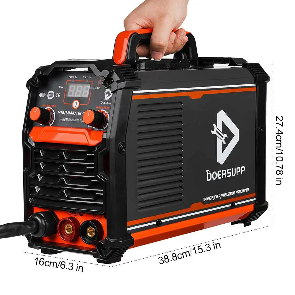 3 in 1 Smart Welding Machine 220V MMA Welder TIG 0.8/1.0 Flux Core Protable Electric MIG ARC | Инструменты