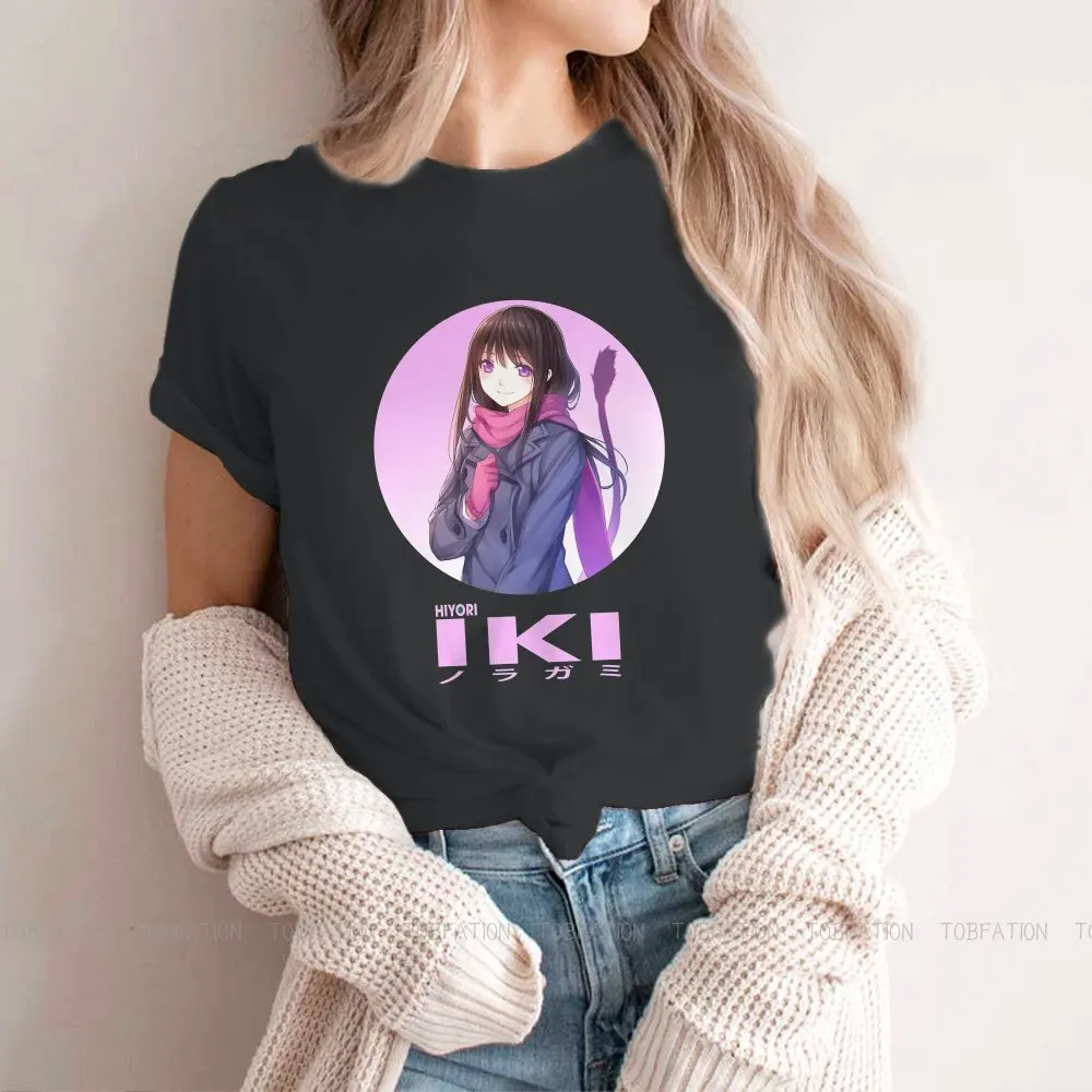 

Noragami 100% Cotton TShirts Iki Anime Noragami Art Distinctive Girl T Shirt New Trend Tops 4XL