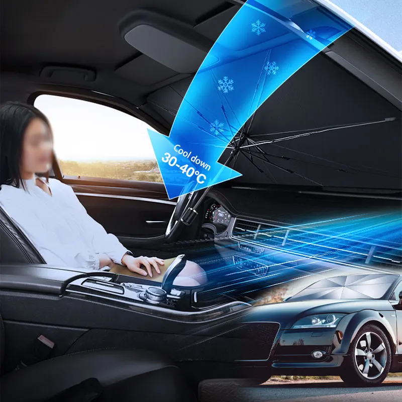 Зонт солнцезащитный для лобового стекла автомобиля