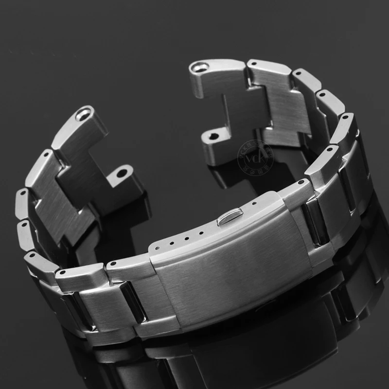Watchband for Casio G-Shock GST-210 GST-W300 GST-400G GST-B100 S100D/S110D/W110 Metal Strap Bracelet 26*14mm
