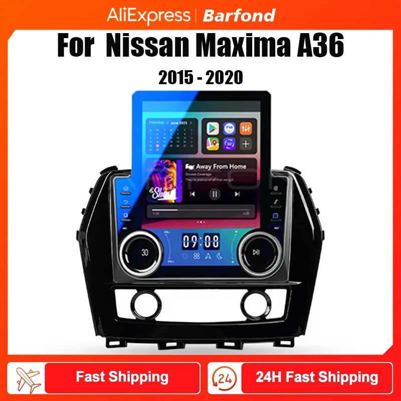 Автомагнитола 2 Din Android 13 Carplay для Nissan Maxima A36 2015 - 2020 мультимедийный плеер Стерео