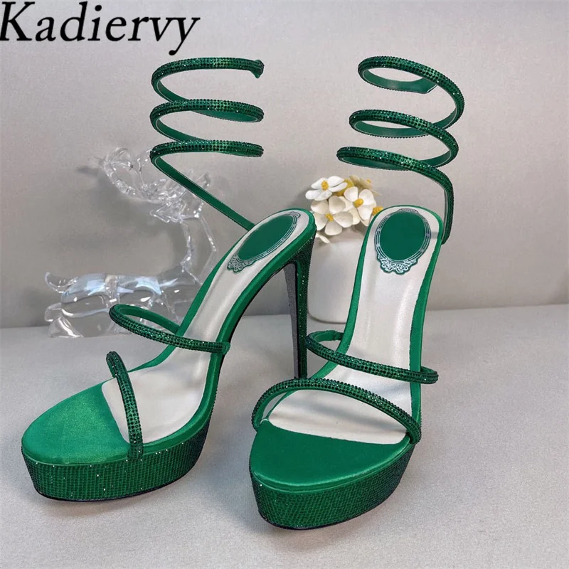 

Сандалии женские на очень высоком каблуке 14 см