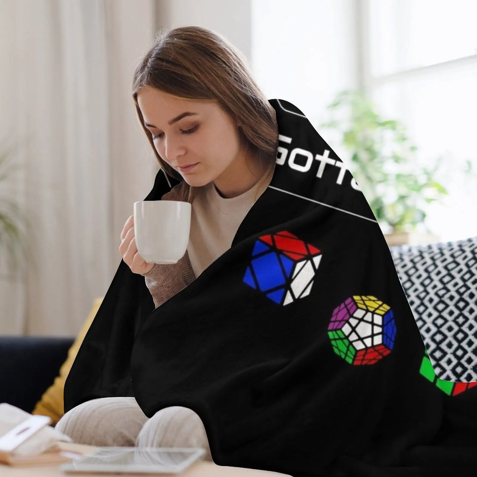 Gotta Solve ɾm All! Одеяло-пазлы свободные термозимние постельные кровати мягкие