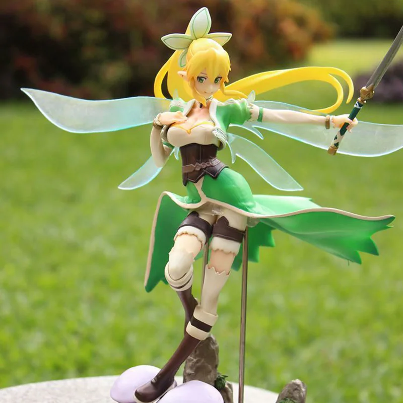 

25cm Japan Anime Leafa Sword Art Online Kirigaya Suguha 1/8 PVC Action Figure Collectible Model Toy Gifts