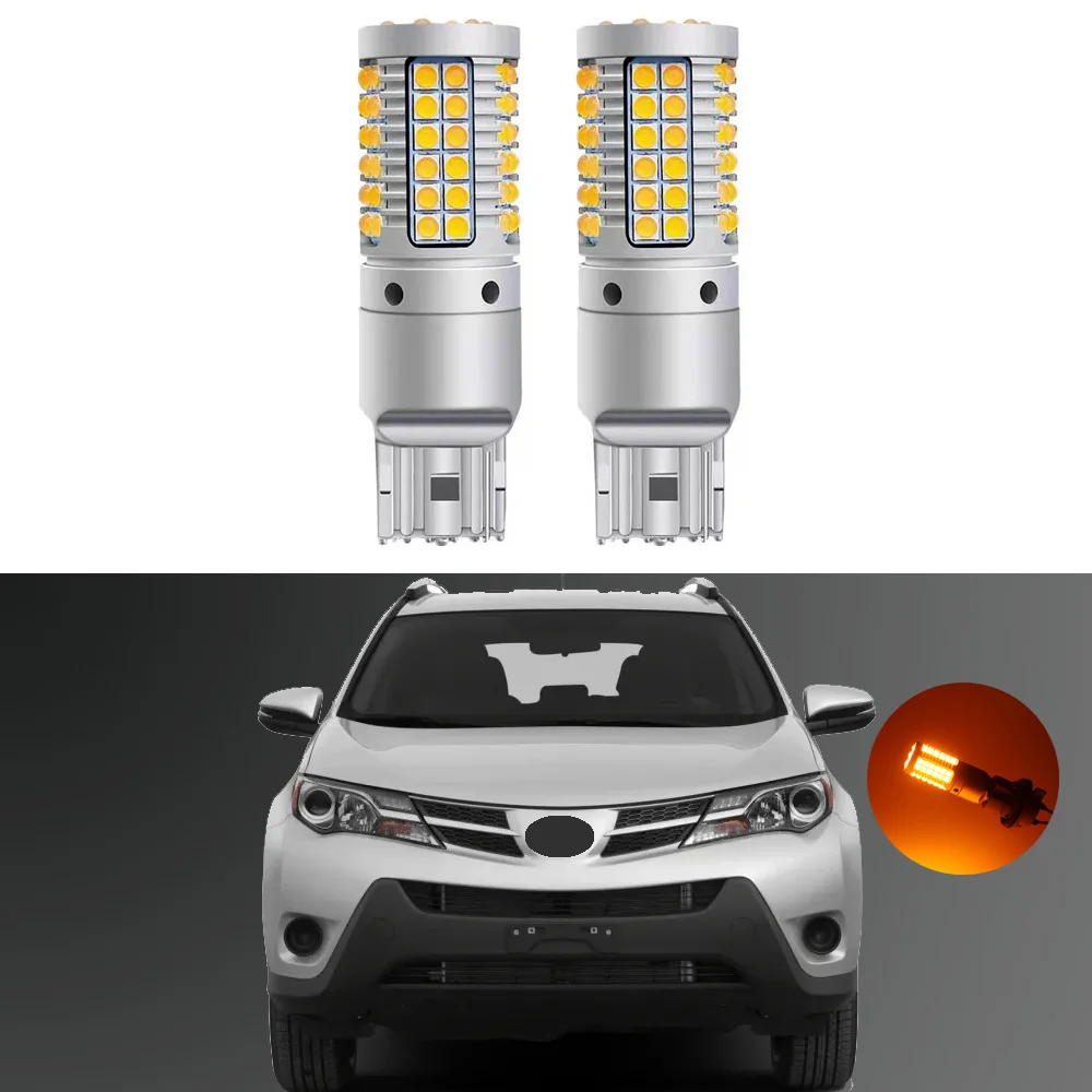 

2Pcs For Toyota RAV4 RAV 4 2013 2014 2015 LED Exterior Lights Rear Front Turn Signal Reversing Backup Lights Bulbs
