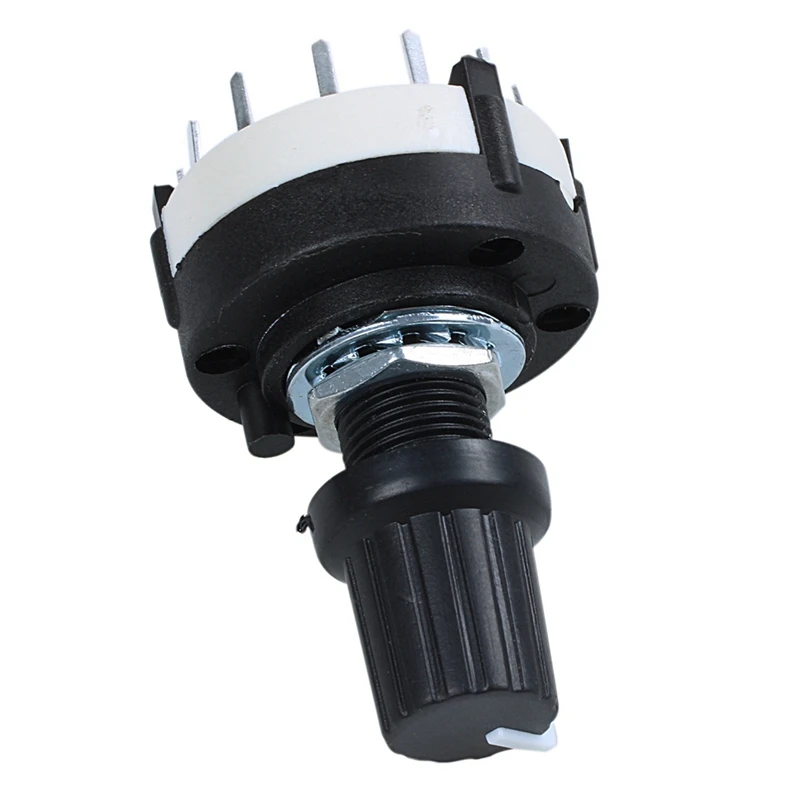 

6X 3P4T 3 Pole 4 Position Single Wafer Band Selector Rotary Switch W Knob