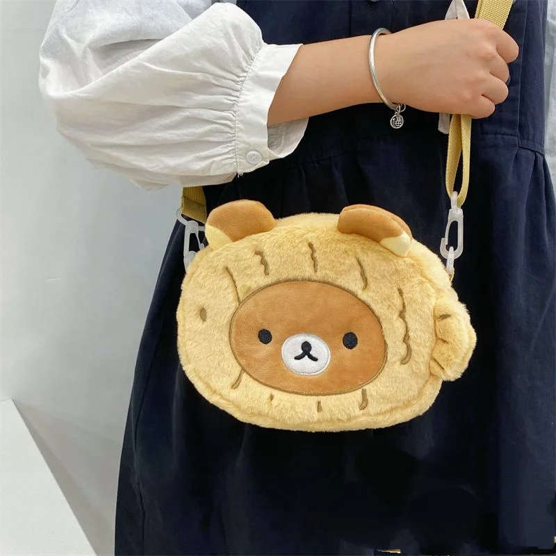 Kawaii Rilakkuma Snapper сумка на плечо мультяшная плюшевая для хранения осенняя новая