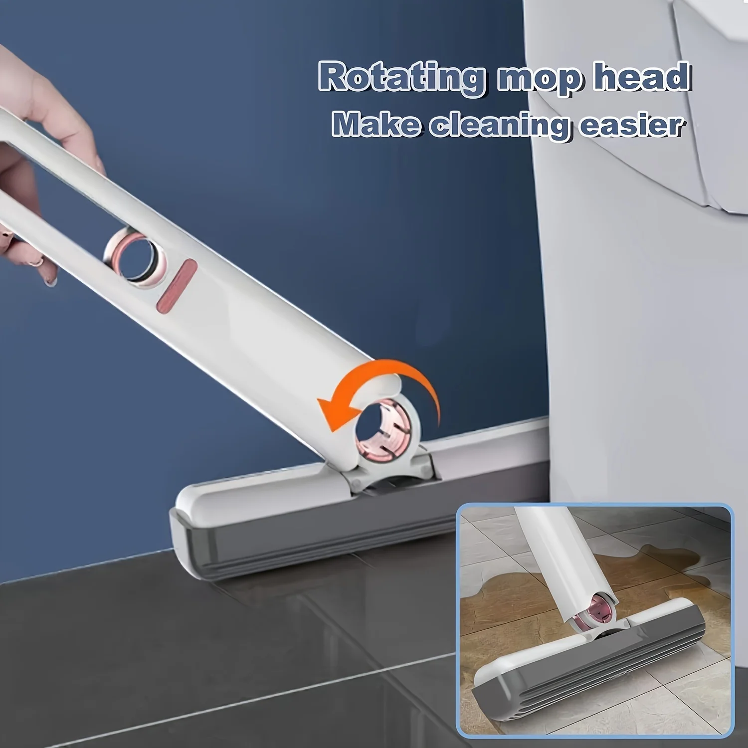 Искусственная швабра с 1/2/3 губчатыми насадками Швабра для мытья без рук