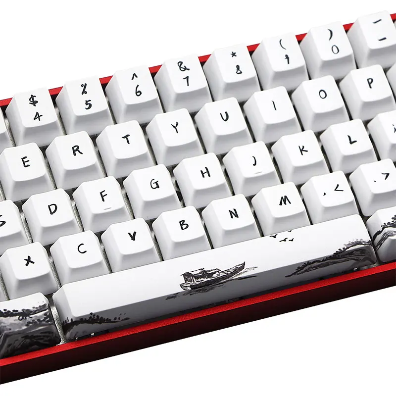 Колпачки для клавиш PBT 71 ключ GH60 GK61 GK64 SK61 Anne Pro сублимационные русские корейские
