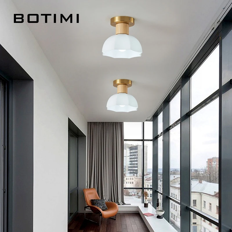 Простые потолочные светильники BOTIMI для коридора гардеробной Золотой