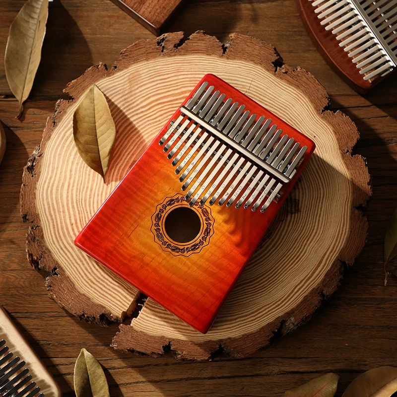 

Kalimba 17 Keys Thumb Piano Finger Percussion Quality Wooden Musical Instrument for Children Trainer