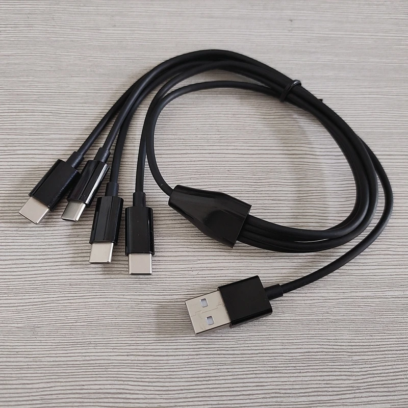 573A Multi 4 в 1 Длинный зарядный кабель USB C Зарядный шнур с несколькими портами