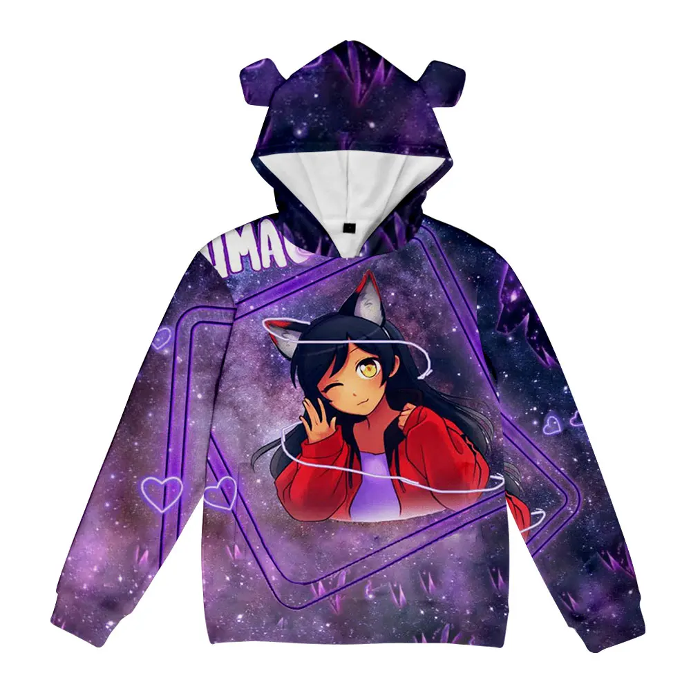 

Men Women Hoodie Boy Hoodie aphmau Merch Anime Hoodies Cool Sweatshirts WoBoy Black Long sleeve Hooded Boys Girls Pullovers