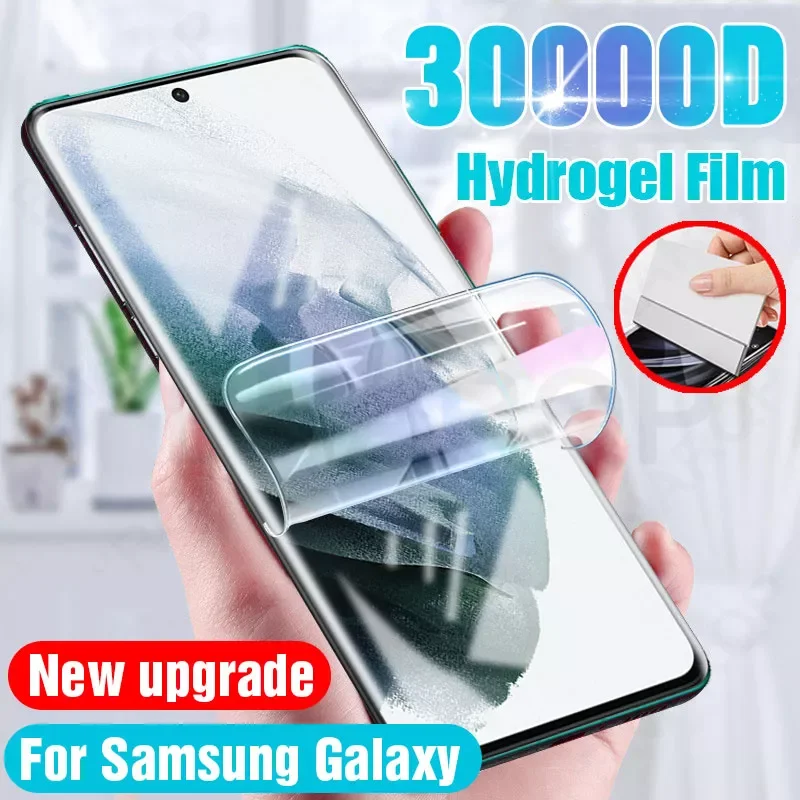 

Full Cover Screen Protector For Samsung Galaxy S21 Ultra S20 S10 Plus S10e Hydrogel Film Note 20 Ultra 10 Pro Screen Protectors