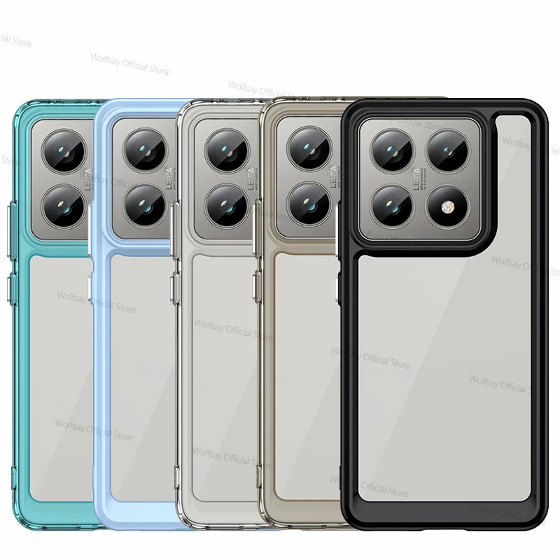 Чехол для Xiaomi 14T Pro чехол Прозрачный бампер из поликарбоната противоударный