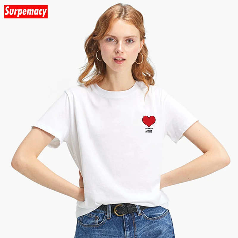 

surpemacy designer brand Love Peach top t shirt Women Summer Couple short sleeve men Cotton high quality T-shirt 2022 U.K London