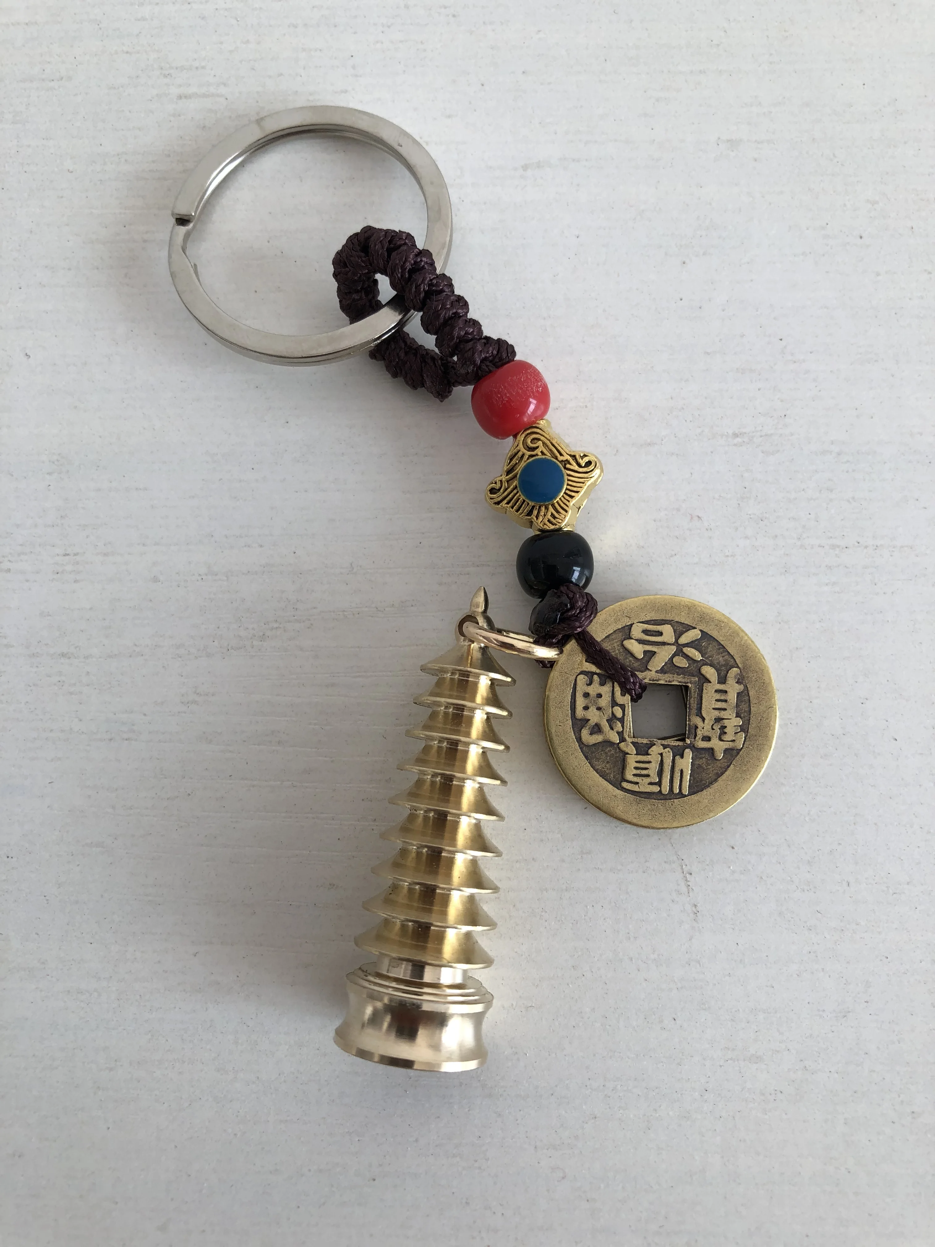 

Keychain Free Shipping Items Five Old Coins On A Car Key Ring