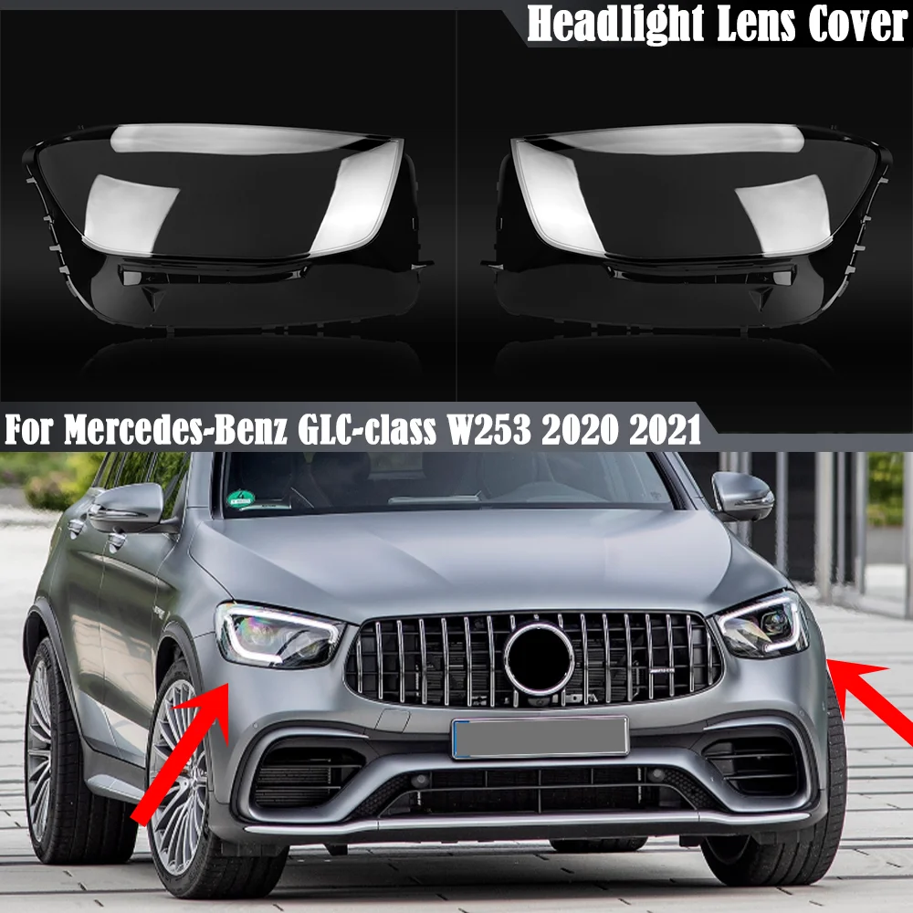 

Прозрачная накладка на фару из плексигласа для Mercedes-Benz GLC W253 GLC200 GLC260 GLC300 2020 2021