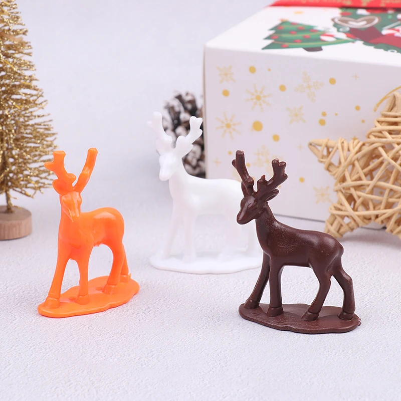 

Mini Dollhouse Deer Statue Elk Ornaments Furniture Accessories For Doll House Decor Kids Toys Gift