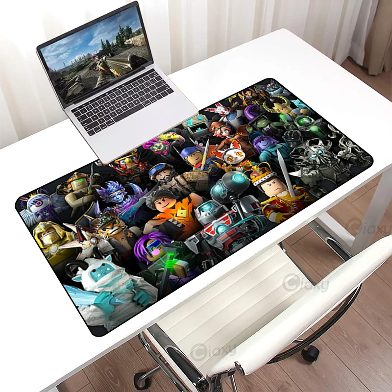 

Симпатичный коврик для мыши Roblox клавиатура аниме большой офисный коврик стол Xxl Diy пользовательский геймер Коврик для рабочего стола 900x400 бо...