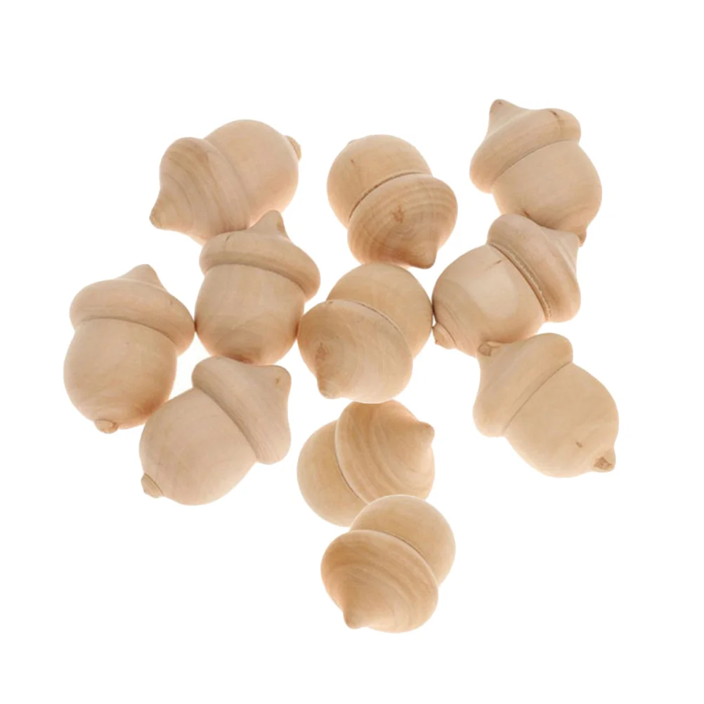 

Wooden Christmas Peg Tree Unfinished Wood Diy Crafts Blank People Decorations Snowman Craft Ornaments Trees Natural Cones Acorns