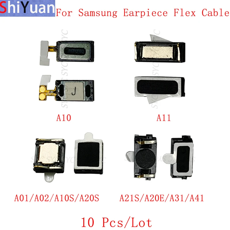 

10 шт./лот Динамик гибкий кабель для Samsung A10 A11 A01 A02 A10S A20S A21S A20E A31 A41 A03 A22 A32 модуль приемника