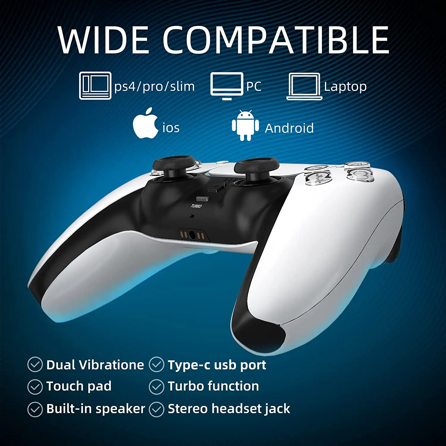 Беспроводной джойстик Bluetooth Ps4 контроллер геймпад 6-осевой двойной шок игровой