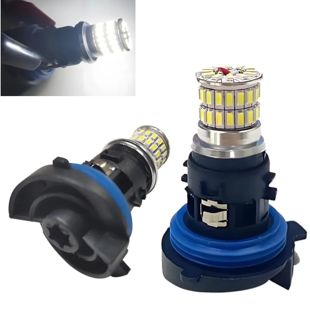 

2 светодиодные лампы HP24W, 48SMD 3014 360 ° Лампочка для Citroen C5 PEUGEOT 5008 3008, дневные ходовые огни, лампа для Peugeot 3008 DR