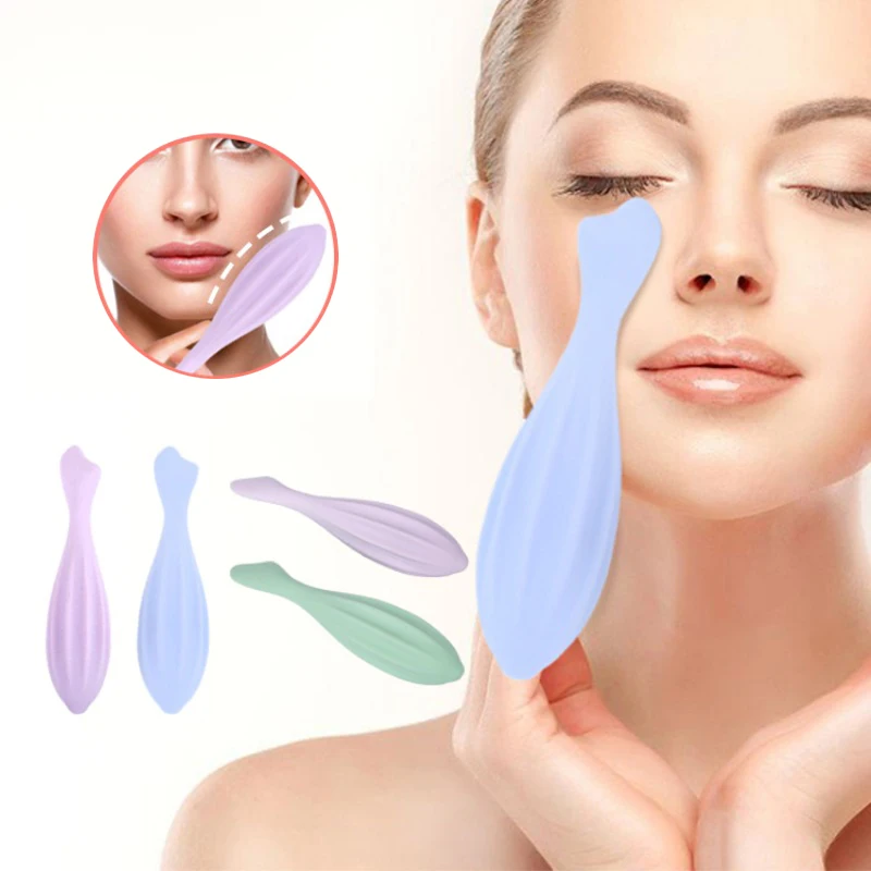 Face Roller for Face and Eye Face Beauty Roller Skin Care Tools Gua Sha Face Massage Silicone Face Roller Beauty