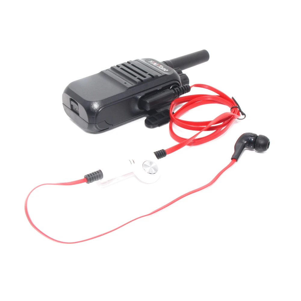 2 Pin Noodle Style Earbud Headphone K Plug Earpiece Headset For Baofeng Uv5R Bf-888S Uv5R Radio Red white