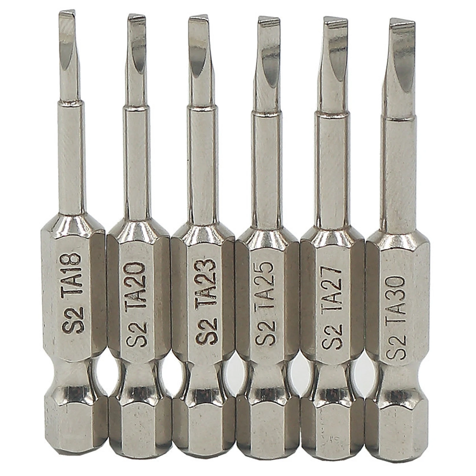 

6pcs Magnetic Triangle Screwdriver Bits S2 Steel 1/4 Inch Hex Shank Screwdriver Bit Set DIY Hand Tools