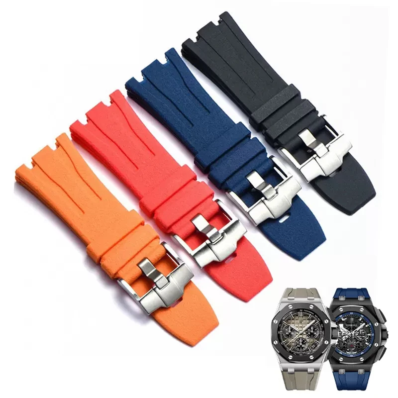 

For Audemars and Piguet Royal Oak Strap Original AP 15710 26470 Silicone Rubber Sport Watch Strap 28mm Watchband accessories