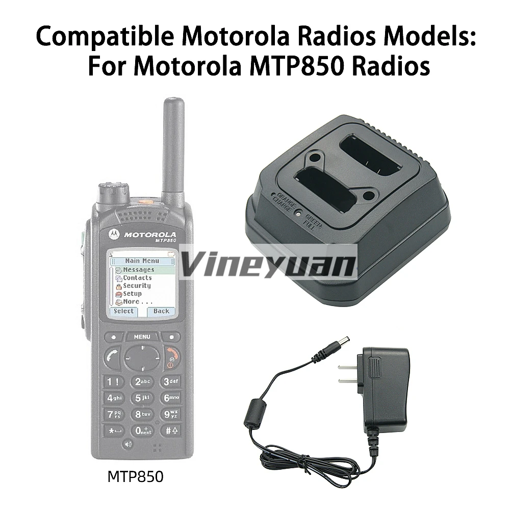FTN6575A FTN6575B Dual Pocket Desktop Li-ion Battery Charger For MOTOROLA TETRA Radios MTP850 MTP850S CEP400 MTP830S MTP800